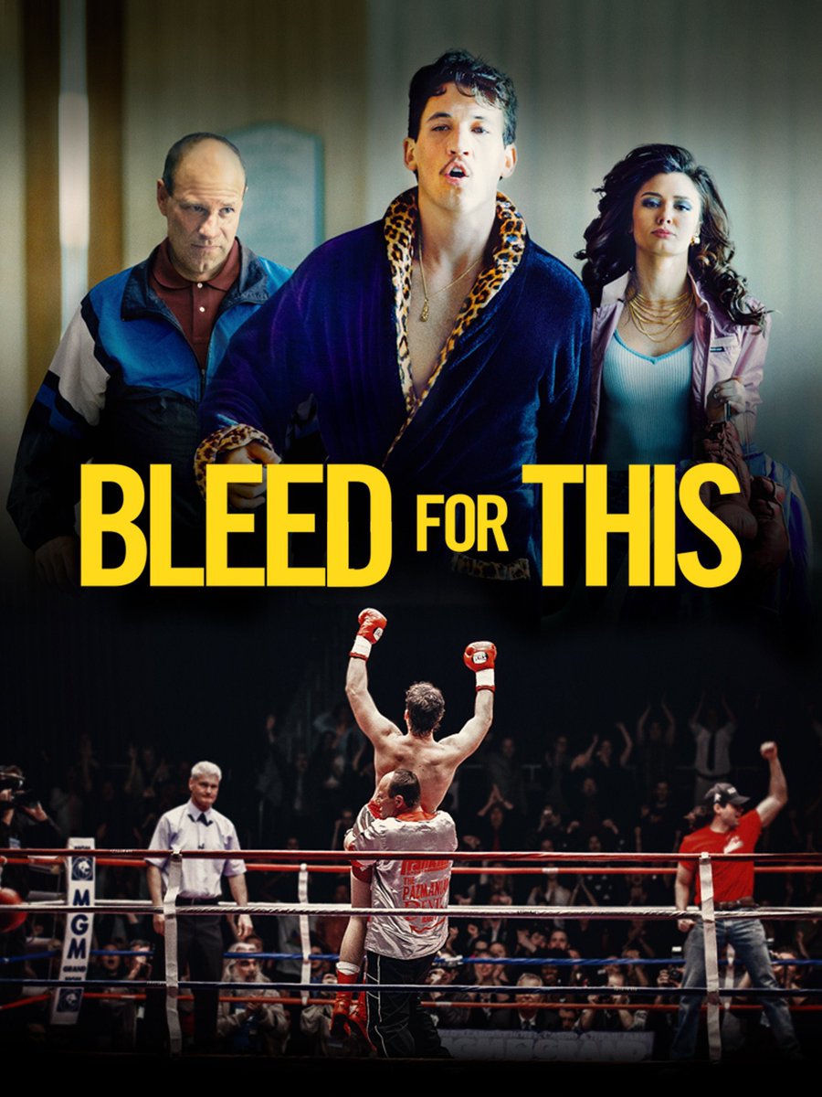 moviewatch2020's tweet photo. 2016 film by Ben Younger, Bleed For This. Miles Teller and @aaroneckhart crush their roles in this one. This comeback story of a boxer that nearly loses everything in a car crash is a must watch. ⭐️ ⭐️ ⭐️ ⭐️ #MovieReview #Netflix #MilesTeller #Boxing https://t.co/6iu0SsiROA