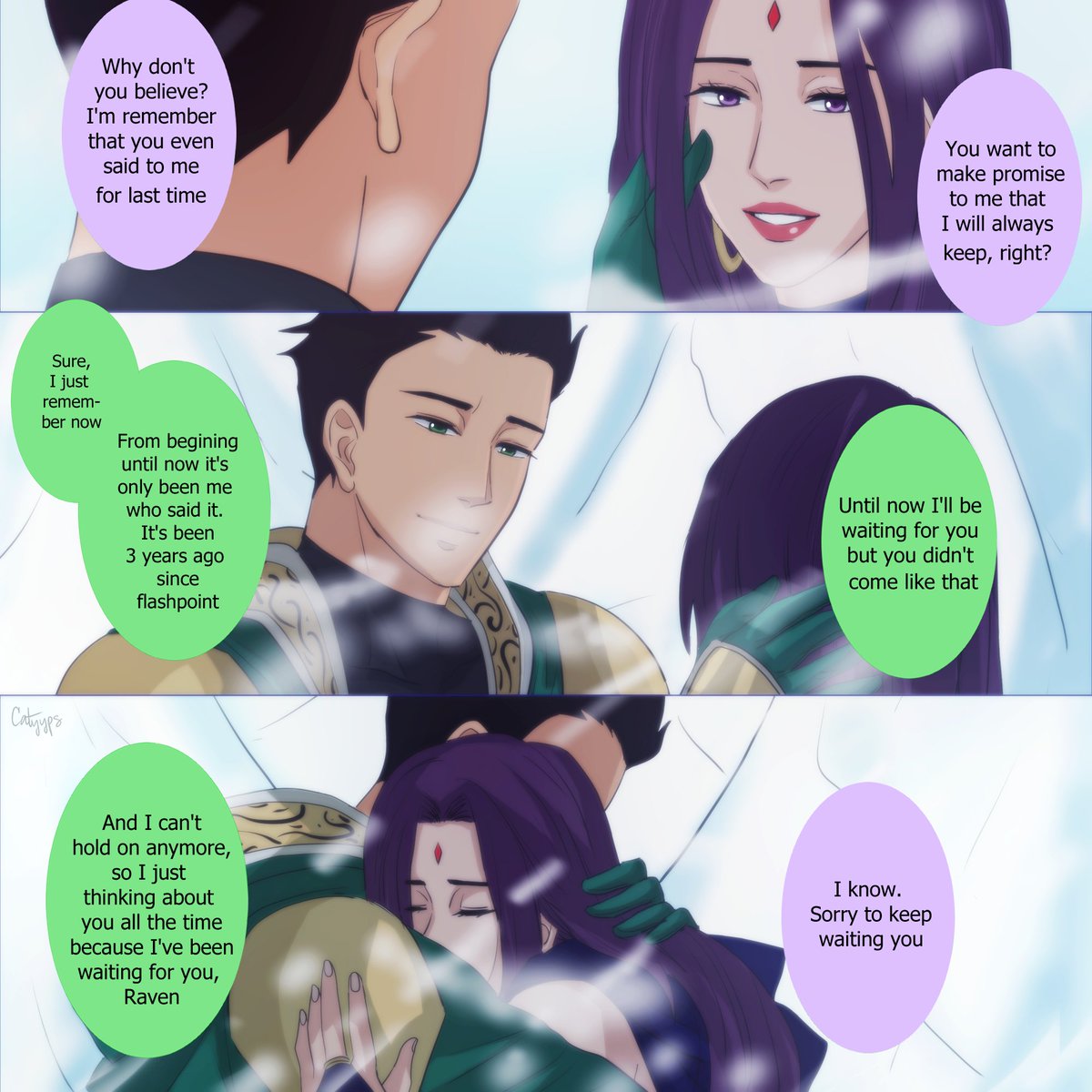 catyyps's tweet photo. Part 2. Reunion Teen Titans
"FROM BEGINING TO END" #damianwayne #rachelroth #damirae #newearth #beyondbatman #dcuniverse #dccomic #teentitans #dcau #end https://t.co/6jzs2ZxHaY
