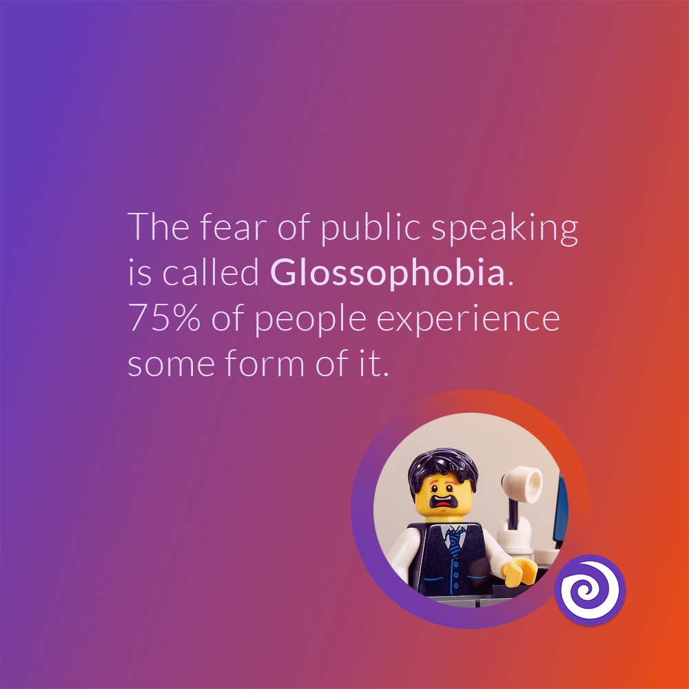 SlideLizard's tweet photo. So.. I'm actually normal if I'm afraid of public speaking? 😅 
#PowerPoint #facts #SlideLizard https://t.co/UpZLhATAKz