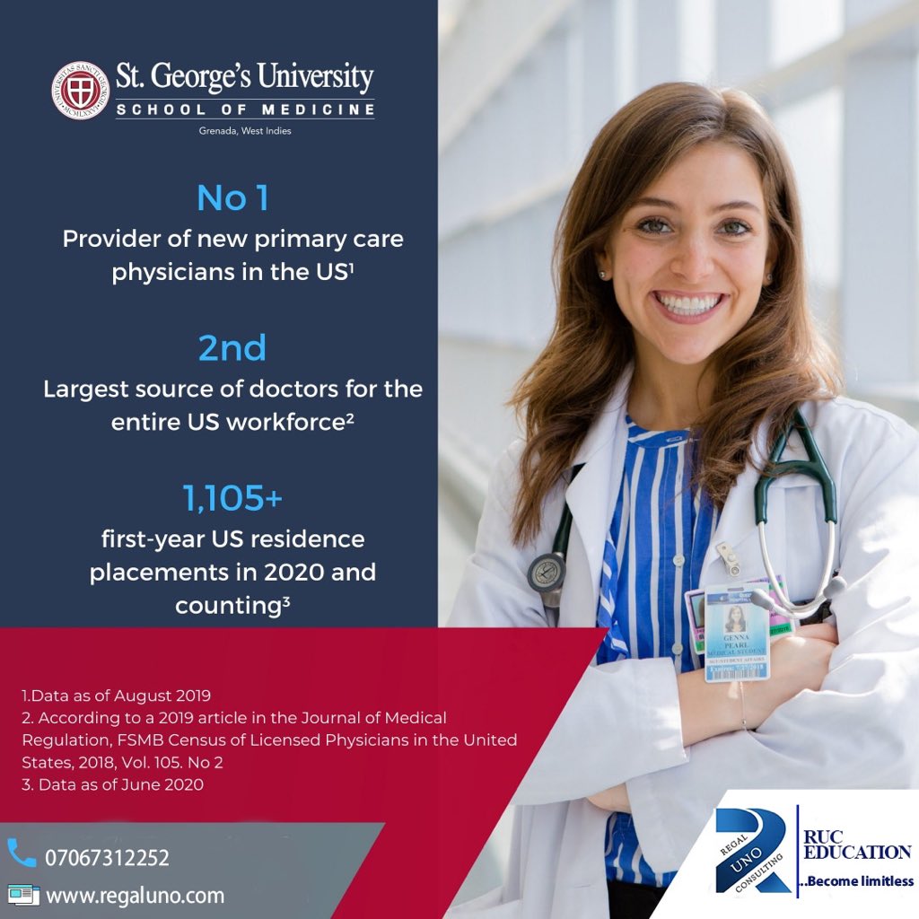 RUC_studyabroad's tweet photo. Invest in your future. Study Medicine at one of the most prestigious Universities in the world
- Study in Grenada or Newcastle campus
- Tuition starts from USD35000 in Grenada and GBP15500 in the UK
- Scholarships available

#Nigeria #WAEC #Education #study https://t.co/QrwPuAw4M4