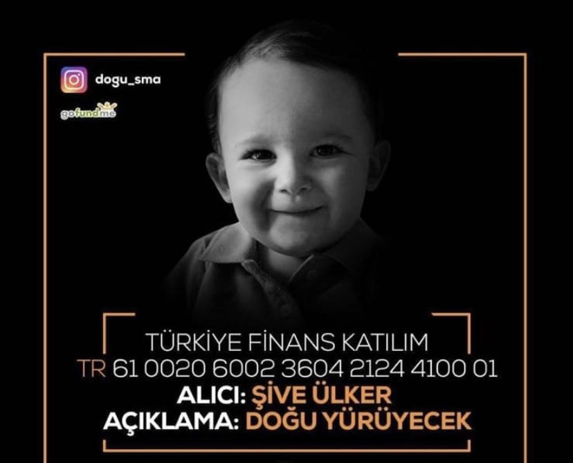 Depremde kaybettiğimiz mezunumuz Mert’in kuzeni SMA hastası Doğu. Acı kayıplarımız oldu zor günlerden geçiyoruz; can’lar da kazanalım. İFMEZUN Ailesi