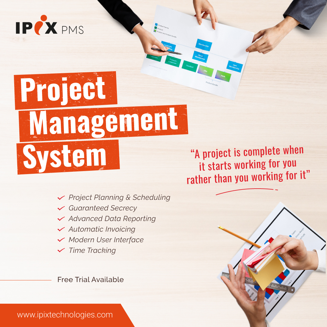 ipixtech's tweet photo. "A project is complete when it starts working for you rather than you working for it"

IPIX PMS: Project &amp; Time Management System
Start Your Free Trial: https://t.co/L2HsmL4zK9 

#IPIXPMS #ProjectManagement #ProjectManagementSoftware #TimeManagementSystem #ProjectManagementSystem https://t.co/FTfxGVlidr