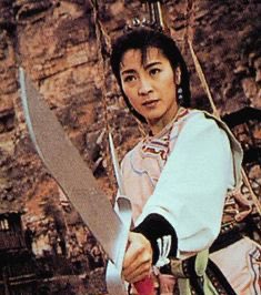 To fortify ourselves on election day, here is a thread of Michelle Yeoh wielding swords.