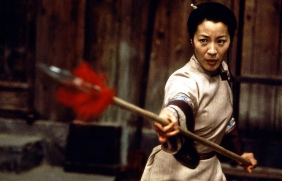 To fortify ourselves on election day, here is a thread of Michelle Yeoh wielding swords.