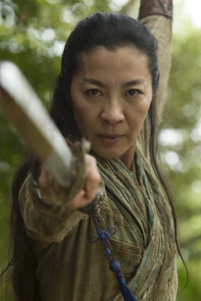 To fortify ourselves on election day, here is a thread of Michelle Yeoh wielding swords.