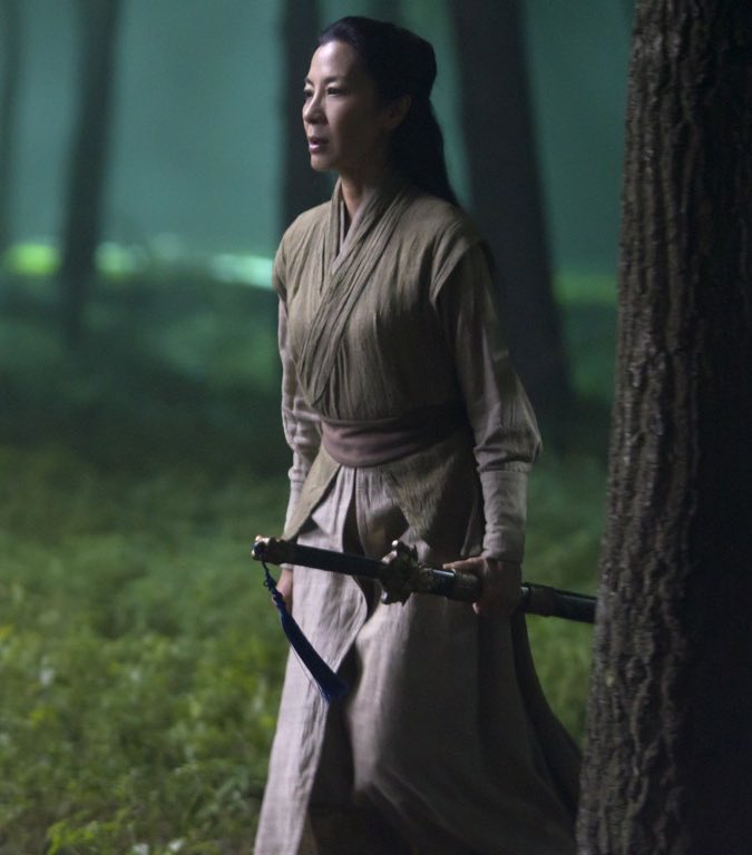 To fortify ourselves on election day, here is a thread of Michelle Yeoh wielding swords.