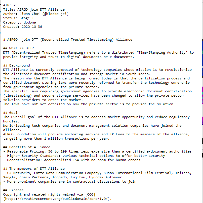Jae Shin Looks Like Aergo Io Is Joining The Dtt Alliance T Co Bzzfcwnzid More Than 4 8 Million Votes For Yes And 0 For No