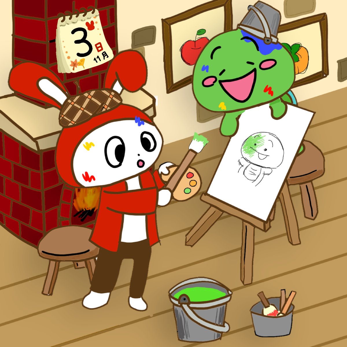 Ichimiru まいぜんファン 今日は 文化の日 まいぜんは文化に触れるために お絵描きをしています マイッキー 汚さないように 気をつけてね まいぜんシスターズ まいぜん イラスト まいぜんイラスト Ichimiru まいぜんファン 今日は 文化の日 まいぜんは文化に触れるために お絵描きをしています マイッキー 汚さないように 気をつけてね まいぜんシスターズ まいぜん イラスト まいぜんイラスト