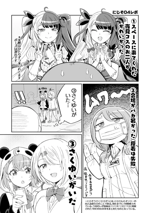 #にじそうさく04 に参加したレポ漫画。*筆者の主観が多大に含まれております* 楽しいイベントをありがとうございました? 