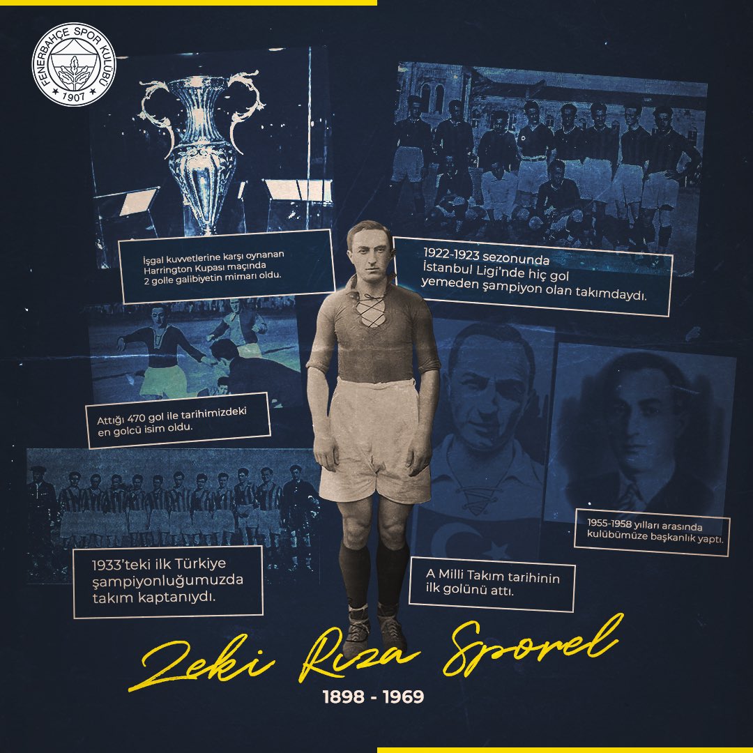 Fenerbahçe, eski futbolcusu Zeki Rıza Sporel'i andı