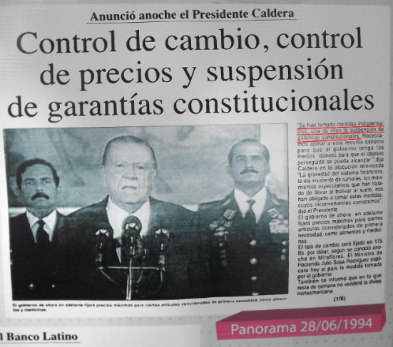 Por qué antes del chavismo suspendían las garantias constitucionales si todo era paz y amor? VAYA DEMOCRACIA!