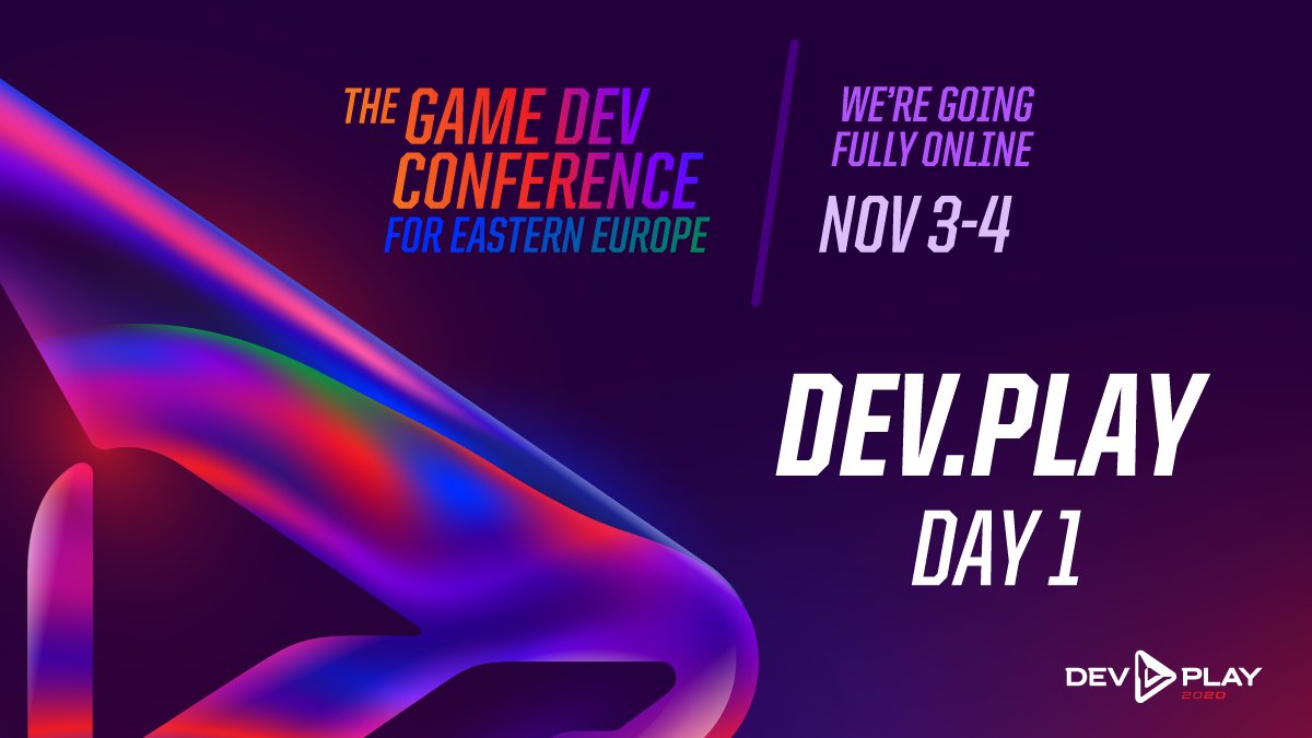 We can't wait to start the first day of #DevPlay2020! We have 11 lectures, 2 fireside chats, one panel and several workshops going on, filled with fantastic speakers! Check out our full event agenda here dev-play.ro/agenda-2020/

See you online!

#DevPlay #gamedevconference