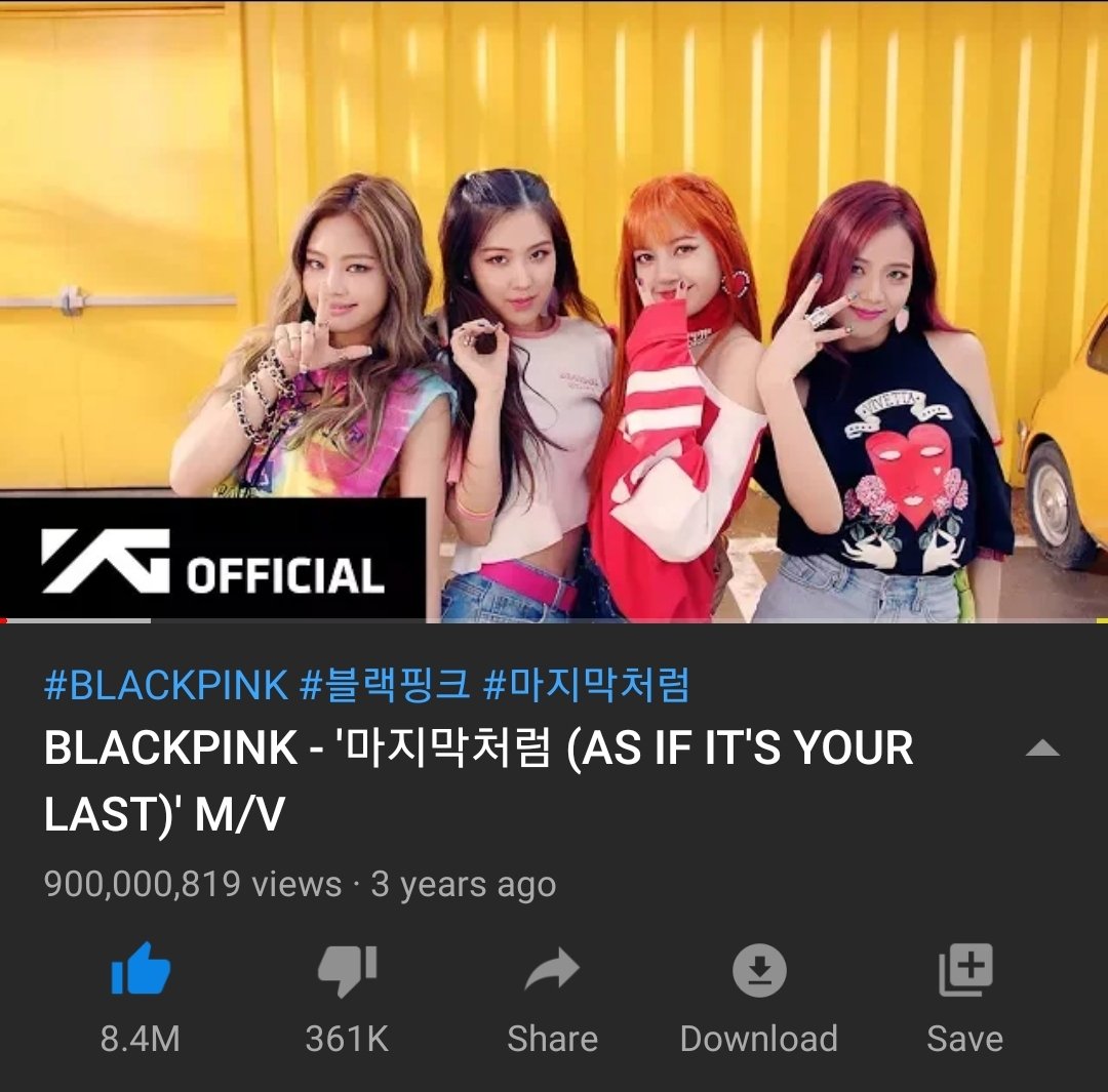 O Xrhsths ᴄʏᴀɴ Sto Twitter As If It S Your Last Has Surpassed 900m Views After 100m More Blackpink Will Be Tied With Coldplay As The Only Groups To Have 4 Videos Surpass O Xrhsths ᴄʏᴀɴ Sto Twitter As If It S Your Last Has Surpassed 900m Views After 100m More Blackpink Will Be Tied With Coldplay As The Only Groups To Have 4 Videos Surpass