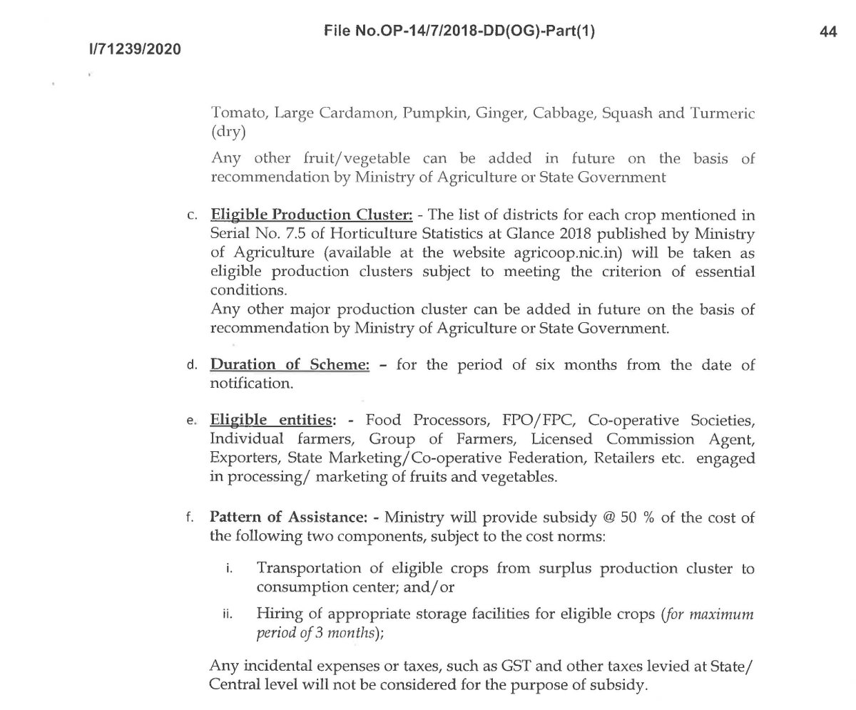 MOFPI_GOI's tweet photo. .@MOFPI_GOI issues third amended scheme guidelines for short term intervention under #OperationGreens - TOP to TOTAL.
Details here: https://t.co/q0fH2soEw3 https://t.co/8Cy2pg8zTE