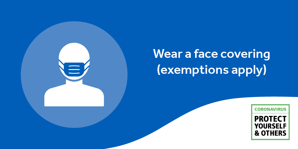 EastMidRailway's tweet photo. Remember to always have a face covering handy for when you're traveling, as you must wear one throughout your journey, unless exempt.
For the latest information regarding Covid-19 travel, head here: https://t.co/Q8XErxCuT2
#TravelWithConfidence #RailToRecovery #EMR https://t.co/QDOOO5uAde
