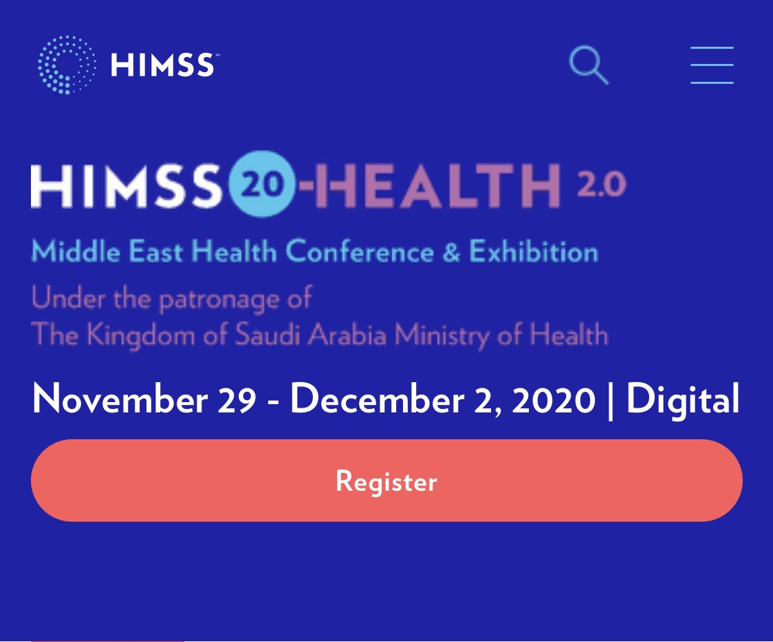 sul_59's tweet photo. أتشرف بالمشاركة في مؤتمر
  HIMSS ME
القادم وذالك من خلال احد المسارات:

Track: Lessons Learned from Covid-19
Session Title: Covid-19: Maintaining Continuity of Care in Times of Crisis
رابط المسار والمؤتمر للتفاصيل:

https://t.co/ryNLvJ2lBx
@HIMSSME 

 #HIMSS20ME https://t.co/EBE9LccTYO