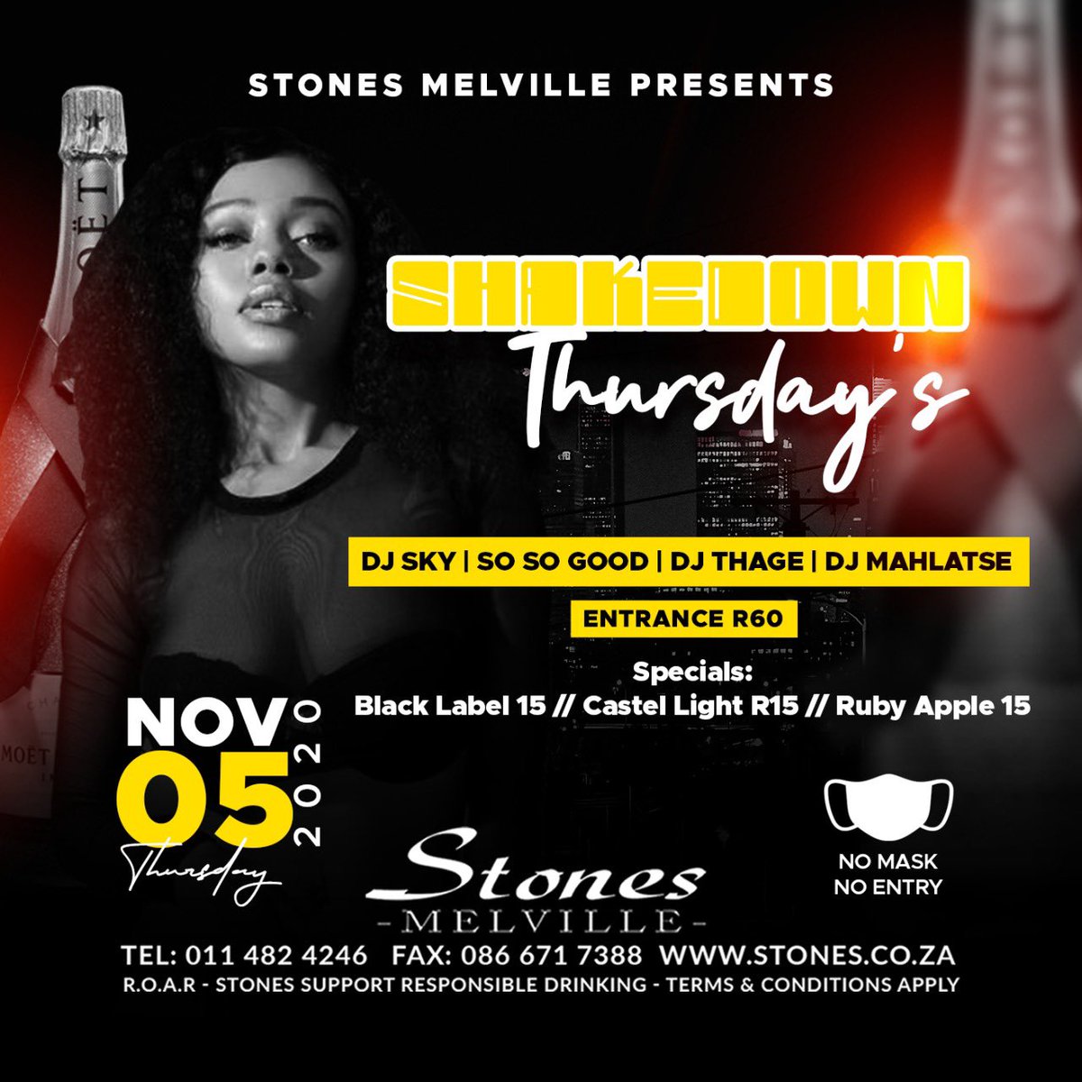 ANOTHER EPIC WEEK AT #SHAKEDOWNTHURSDAY IS LOADING THE R10 SPECIAL IS BACK. DOORS OPEN 18:0-23:00 , DON’T MISS OUT ON THE MADNESS.