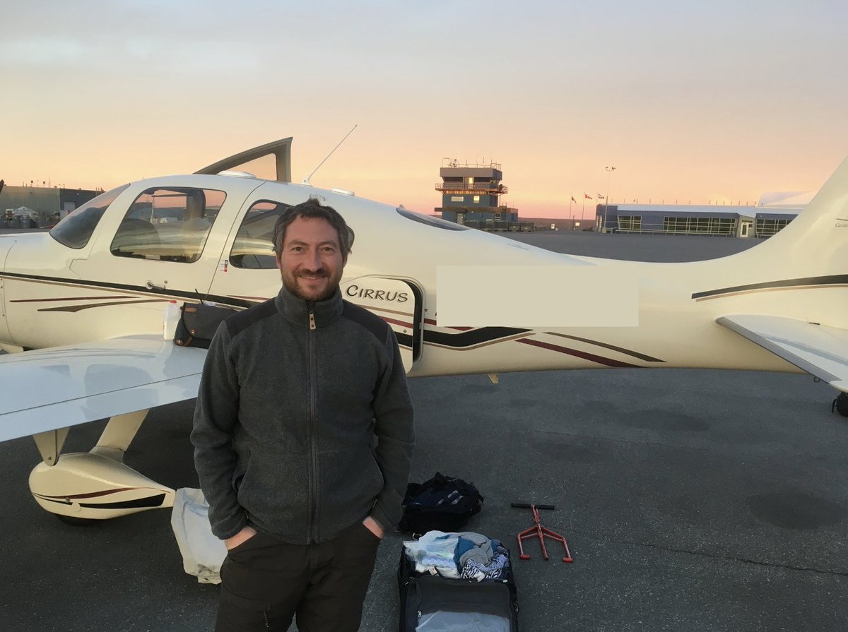 But we get past the storm and the backup instruments do their job. Welcome to Kuujjuaq! The engine sensor comes back after a restart. It's 11.30pm in these pictures; goodnight little plane