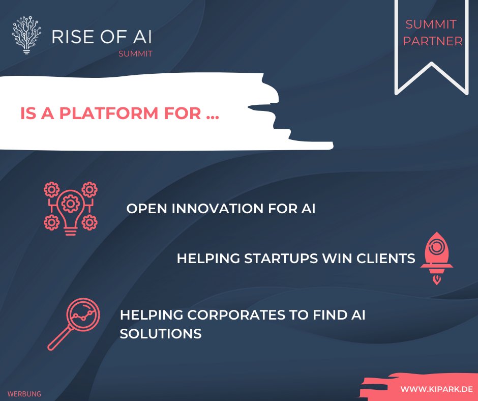 Riseof_AI's tweet photo. The Berlin AI industry has a strong 💪 ecosystem partner. 💙 Meet @KIPark_DE and learn more about the open innovation platform for AI.
Register now and join Rise of AI Summit and KI Park Deutschland today 👉 https://t.co/MXIx8SvM6c
#KIPark #KIParkDeutschland @DeloitteDE https://t.co/aClcvJIy1e