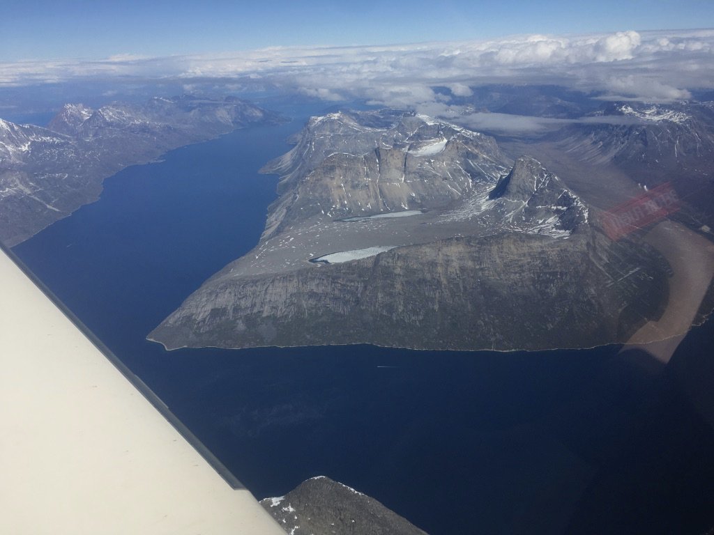 The departure from Nuuk is beautiful