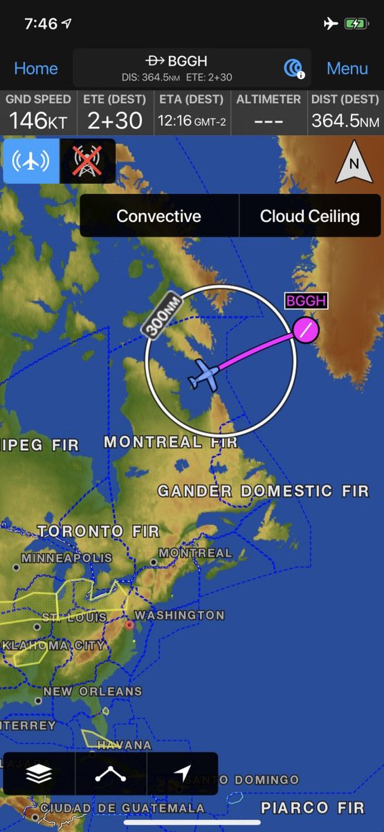 This place is called Resolution Island and has spooky military installations on it.Call to Gander radio and over to Greenland! It's mostly IFR but there are glimpses of ocean.