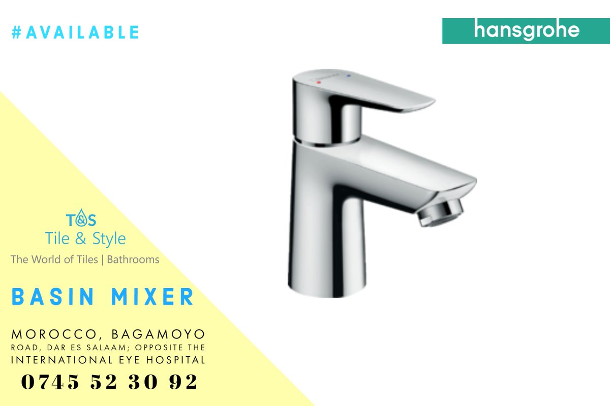 tileandstyle1's tweet photo. BASIN MIXER: Zinapatikana kwenye showroom yetu.
Tupo Morocco - Dar es Salaam, barabara ya Bagamoyo. Tunatazamana na The International Eye Hospital.
Piga/WhatsApp: 0745 52 30 92
#mixer #basinmixer #available #hansgrohe #tileandstyle https://t.co/Tcquipnzge