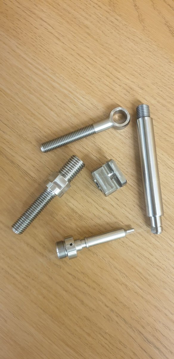 Some Stainless Steel Parts been made Yesterday on our Swiss Sliding Head Machines #ukmfg #Engineering #ukmanufacturing #engineeringuk #ukeng #cncmachining #citizen <a href="/CitizenCNC/">Citizen Machinery UK</a>