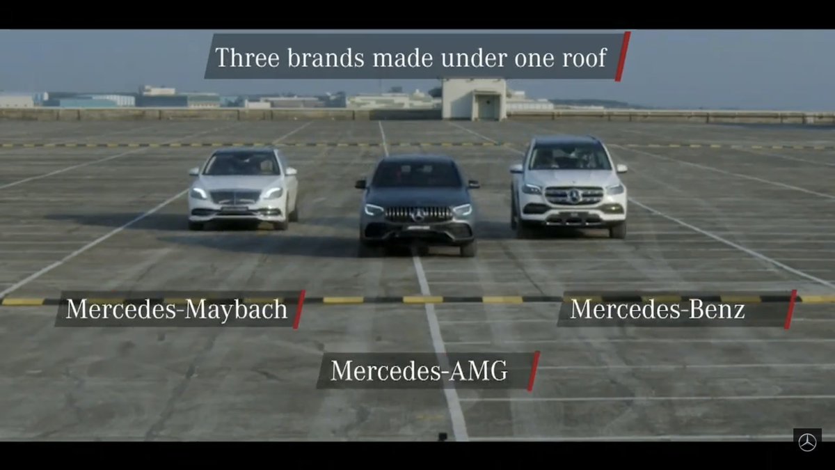 hanmust's tweet photo. @MercedesBenzInd in a unique achievement of building all three @MercedesBenz brands - #MercedesBenz #MercedesAMG & #MercedesMaybach. The new #AMGGLC43 coupe is the 11th CKD product to roll out from Chakan Plant. https://t.co/BPgro7boJQ