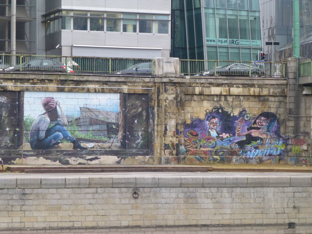 lucindahawksley's tweet photo. Some #StreetArt in #Vienna. Remembering a happier time in the city. Spread #love and #art, not terror; share #culture, not hatred. #travel #WhenTravelWasPossible #BroadenYourMind https://t.co/gKo9HJhDU6