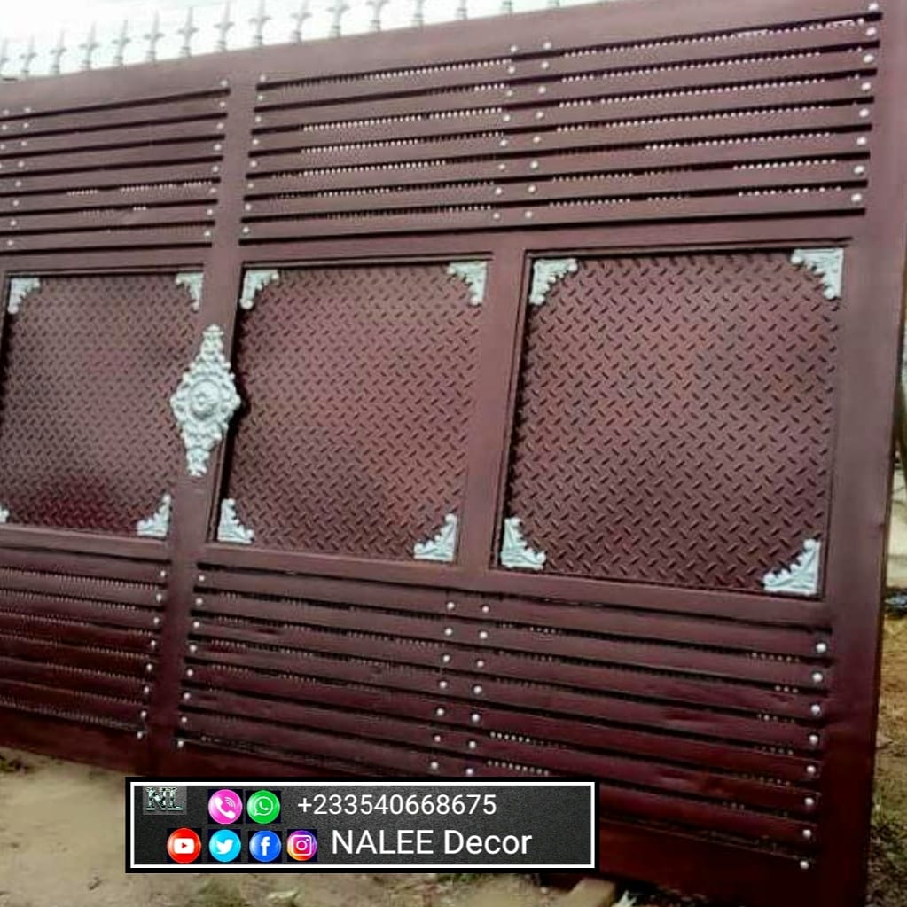 naleedecor's tweet photo. Almost done! Left with the fixing of Golden #crowns on middle plates and final spraying. Call or WhatsApp us on +233540668675 for all your #metalworks. ie #buglarproof, #security #gates, #doors, #scaffold, #balustrades, #fencing etc. We use quality, premium materials only https://t.co/Qju9bMx04v