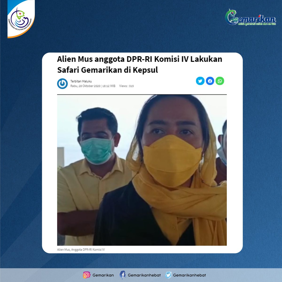 Safari Gemarikan Kementerian Kelautan dan Perikanan bersama Alien Mus Anggota Komisi IV DPR RI di Kabupaten Kepulauan Sula, Maluku Utara. 

#kkpgoid #kkp #gemarikan #ayomakanikan 
<a href="/kkpgoid/">KKP RI</a> @Edhy_Prabowo