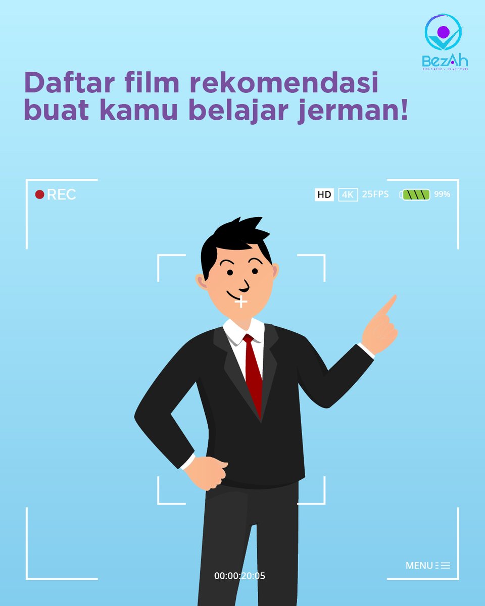 BezahOnline's tweet photo. Daftar film rekomendasi buat kamu belajar jerman! Mempelajari bahasa tentu bisa dengan berbagai macam cara
#movie 
#Movies
#moviestar
#movielover
#MovieAddict
#Deutsch 
#bimbelonline 
#bimbelmurah 
#Bezah
#Bezaheducationplatform
#kursusbahasaasing
#languangelearning https://t.co/nyJmkAXKDX
