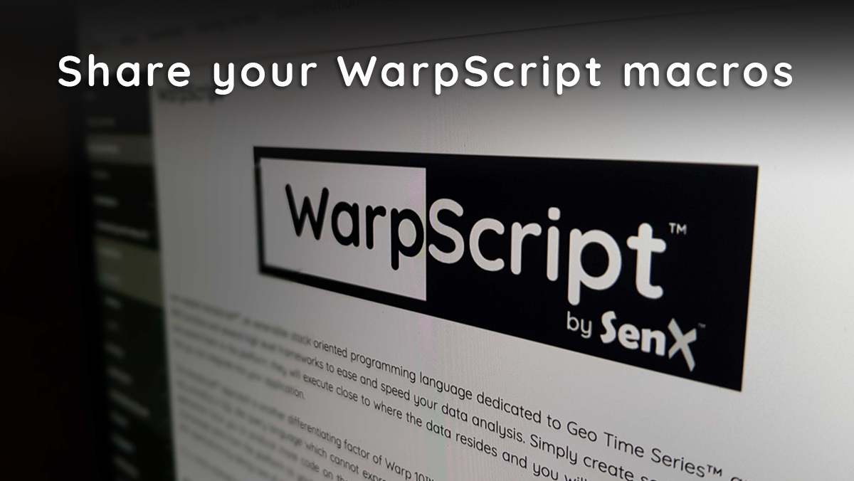 warp10io's tweet photo. Import external warpscripts macros easily with @WarpScript resolver. 
Developers around the world, there is always solutions to save time! 👋
➡️ https://t.co/mNHbX2tErJ
 #timeseries #opensource #Database https://t.co/ENq6B6rGBt