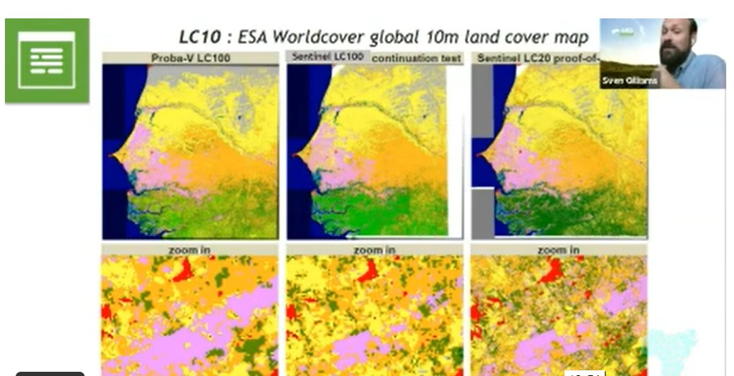 #GEOWeek2020 #GEOWeek20Industry World ESA land cover at 10m resolution!