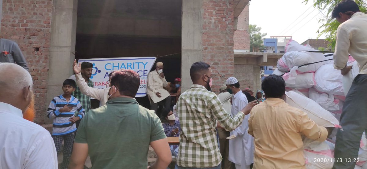 #hyderabadfloods relief work today. Alhamdulillah.