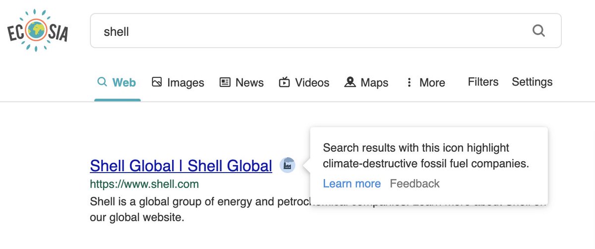 ecosia's tweet image. Did you know about this neat little search feature we have?