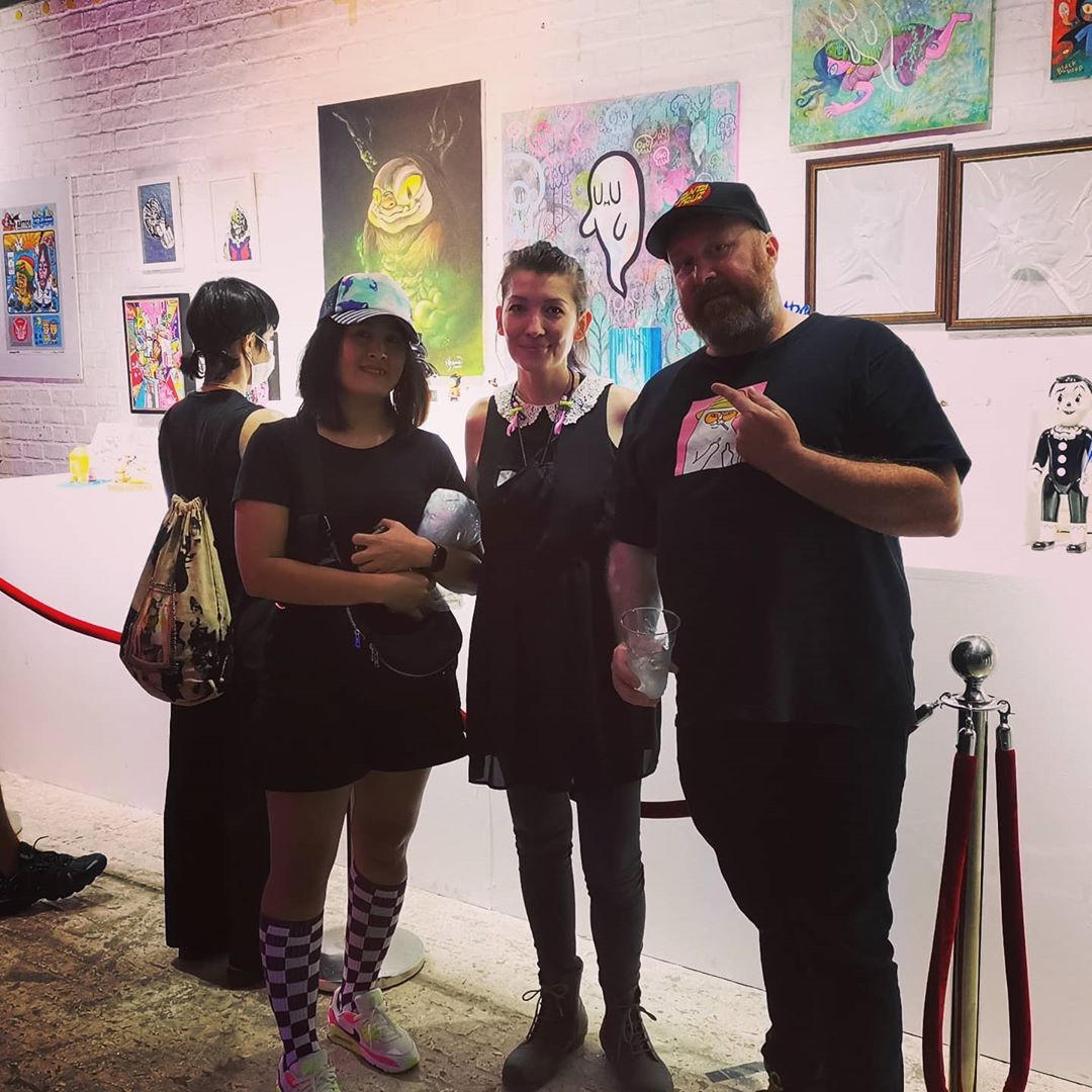 Lost toys was dope asf, lots of talented artists, congrats #mumbot and #defiant_300 and all the cool as shit artists involved. #spooky #arttoys #collectables #toys #retro