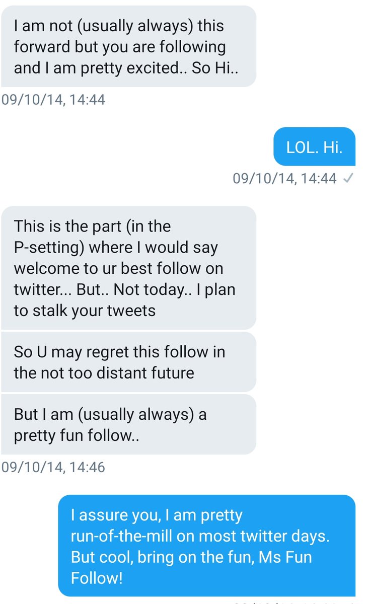 With her permission, I'm sharing the only time  my DMs have been slid into for shot-shooting. It was just after I published a particularly spicy chapter of the  #BookOfGambrach