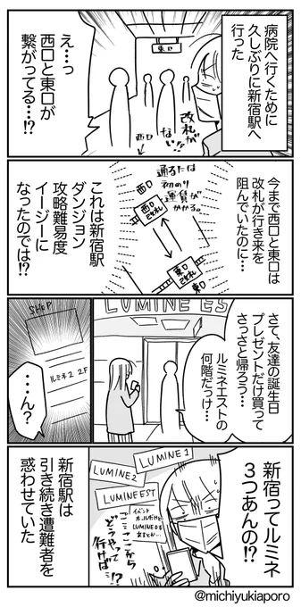 新宿駅ダンジョン、恐るるに足らずと思った瞬間にこれ。 