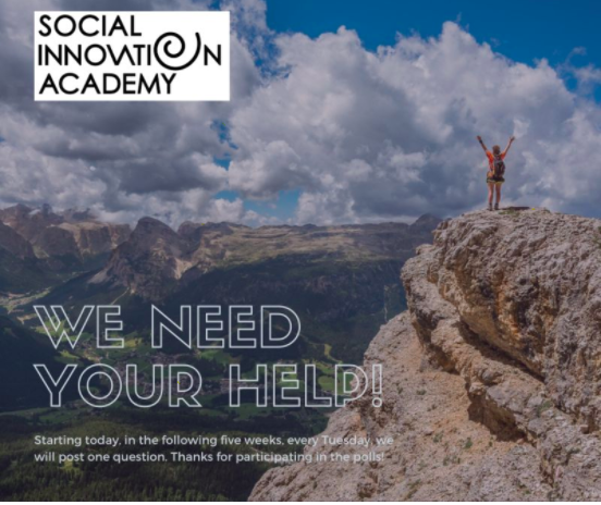 Help us identify social innovation learning needs. Participate in or survey by clicking. <a href="/SocInnovAcademy/">Social Innovation Academy</a>  
linkedin.com/feed/update/ur…