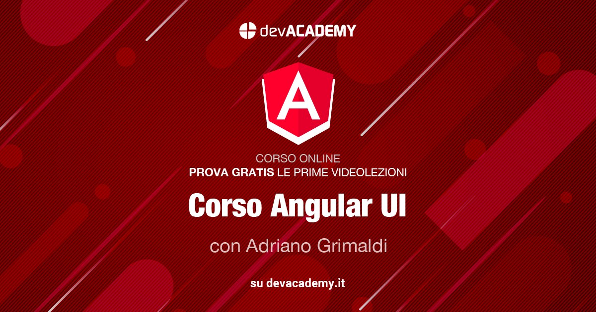 Online il nuovo Corso 'Angular UI' di Adriano Grimaldi, seguilo su devACADEMY.it

devacademy.it/corsi/angular-…

#devACADEMY #devs #dev #developers #webdevelopers #coding #code #school #learning #frontenddeveloper #webdevelper #frontend #TypeScript #Javascript #Angular #UI