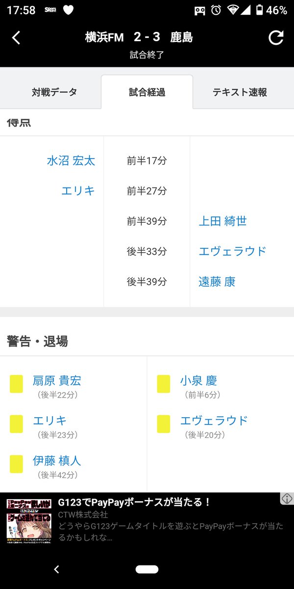 2対0は危険なスコア