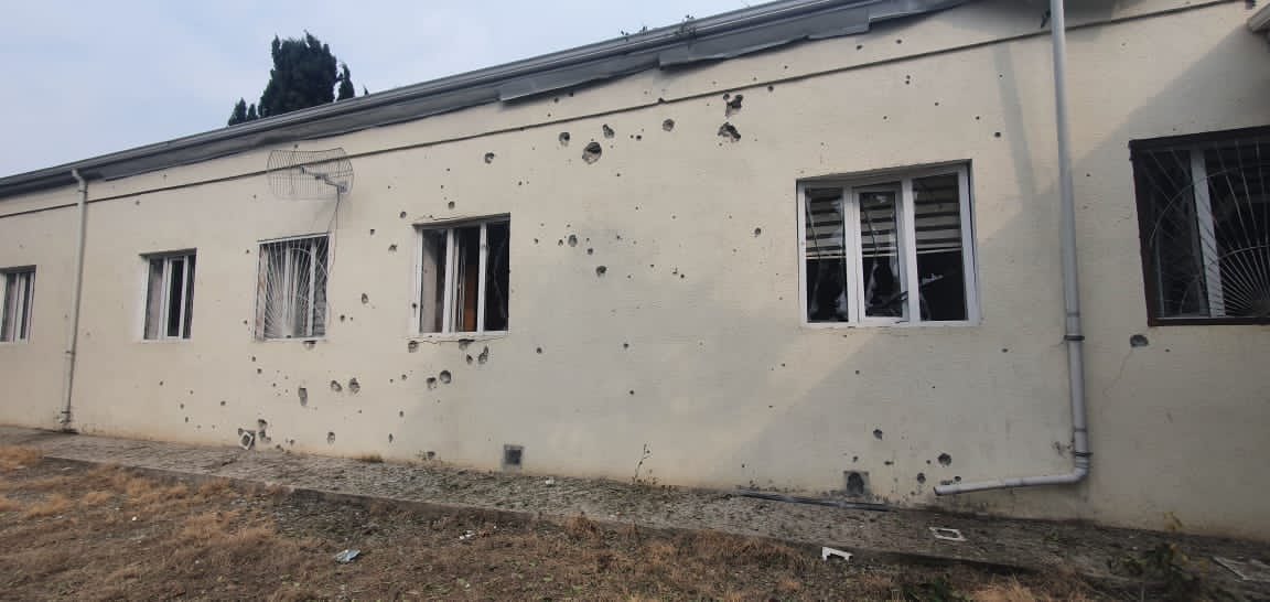 LAbdullayevaMFA's tweet photo. School building in Mahrizli village of #Aghdam district of #Azerbaijan heavily shelled by armed forces of #Armenia. And it happened after FM of Armenia committed recently not to target civilians & non-military objects in #Geneva.
#StopArmenianAggression
#StopTargetingCivilians https://t.co/0KwIB1UlKG