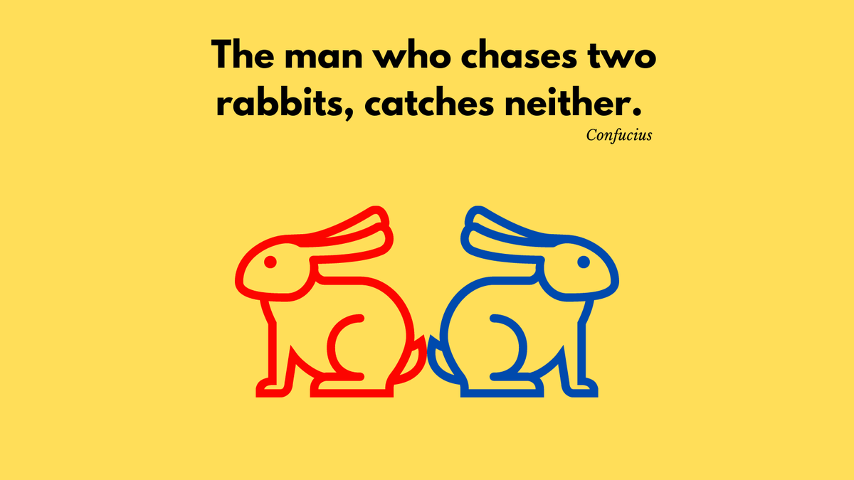 CentreofGravity's tweet photo. Marketing people are busy trying to learn and keep up with the next shiny object. Doesn’t it feel a little schizophrenic?
 Our belief is not in chasing rabbits but rather to approach your marketing career in terms of compounding interest. https://t.co/jvekDs6Y5Q 1st course FREE! https://t.co/i63FOmnjC1