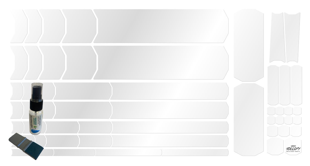 JOllify Lackschutzfolie Steinschlagfolie Schutzfolie für Mountainbike, MTB, E-Bike, BMX, Trekkingrad, Rennrad, Enduro, Donwhill - 55-teiliges Rahmen-Set gegen Steinschlag NEU im Shop für nur €80. Klick hier  team-jollify.de/products/jolli…
