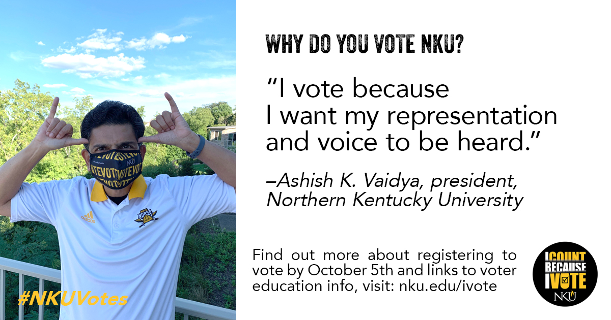 Ready, set, VOTE! #NKUVotes <a href="/nkuedu/">Northern Kentucky University</a>