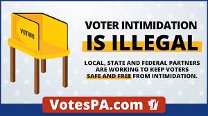 ...of federal law.Examples of intimidation may include:• aggressively questioning voters about their citizenship, criminal record, or other qualifications to vote , in a manner intended to interfere with the voters’ rights• falsely presenting oneself as an elections...5/