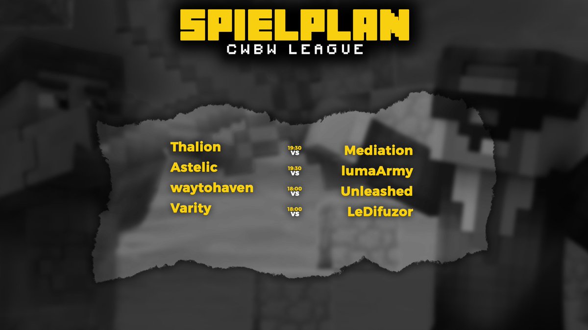 ⚔️ 7. SPIELTAG ⚔️

Ihr könnt auf das Ergebnis eines Clanwars tippen, indem ihr den #Clannamen des Winners schreibt. Derjenige mit den meisten richtigen Ergebnissen gewinnt am Ende 2 Monate Supremium. Den Ausgang der Clanwars findet ihr auf cwbwleague.de.
