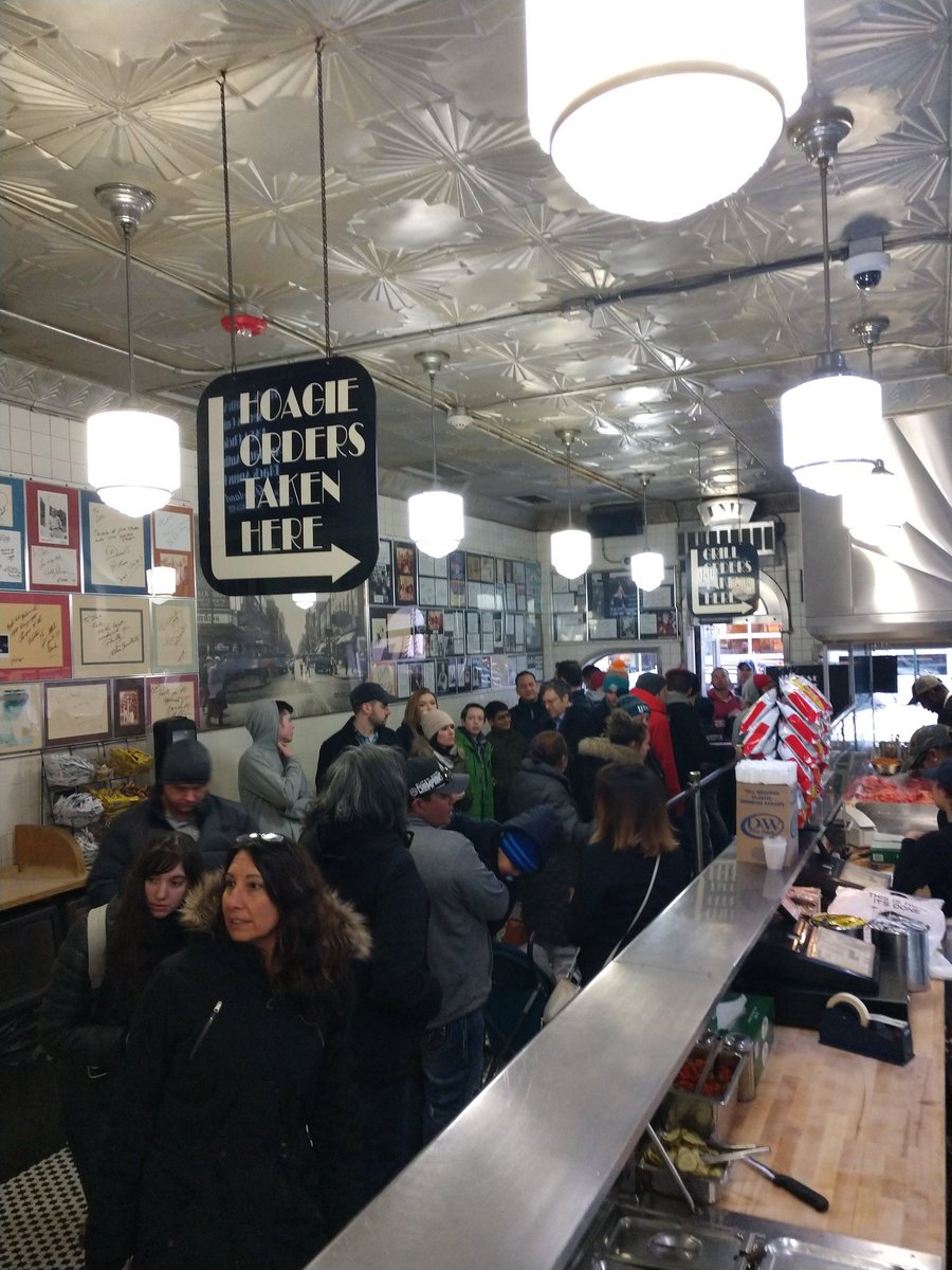 If you can wait 45 minutes for an awesome cheesesteak... the feeling of exercising your right to vote is even better! #vote