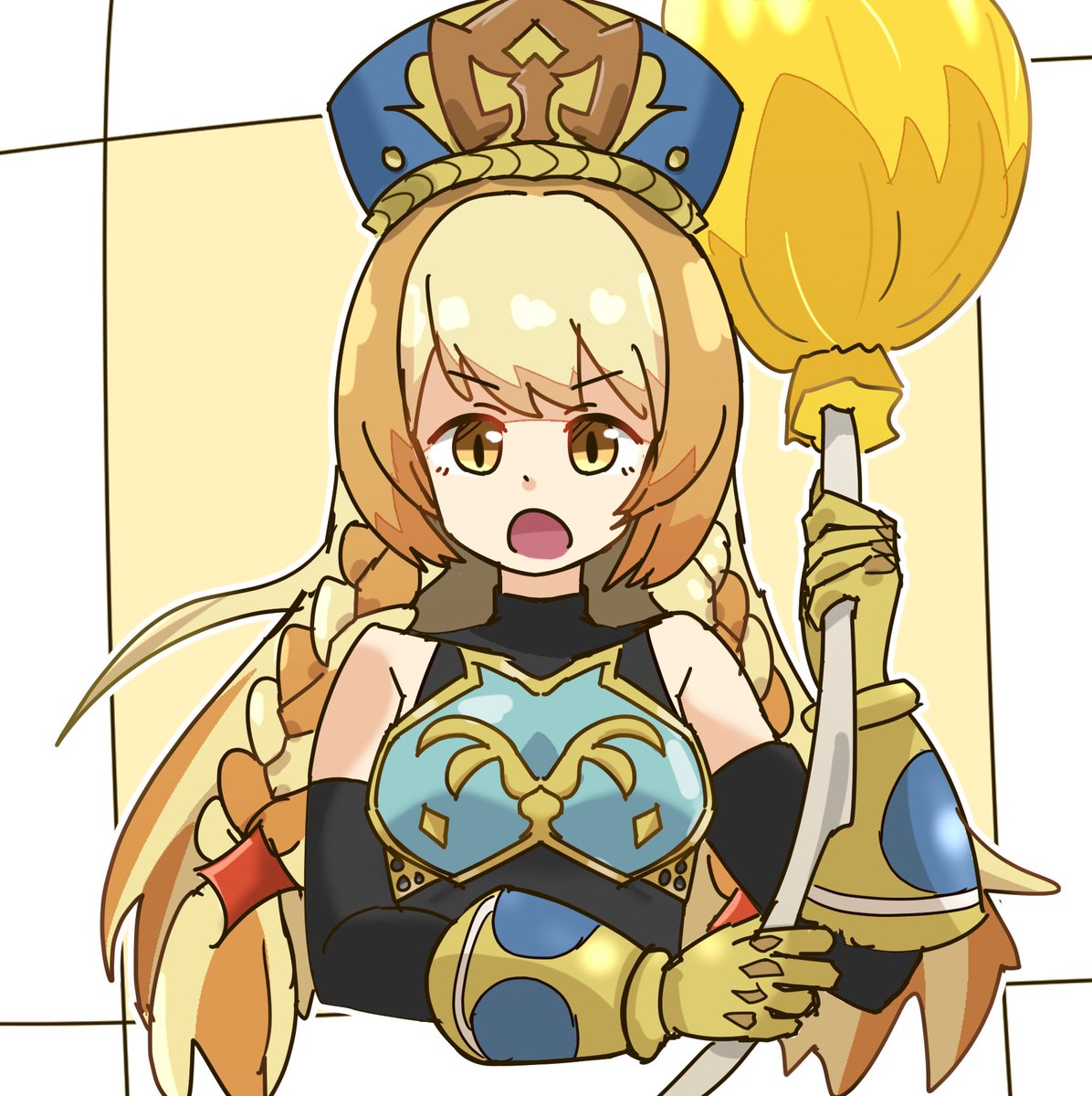 べゆキノコ らくがきマルタちゃん 獣神化後の謎の服 髪長いんですね モンストイラスト